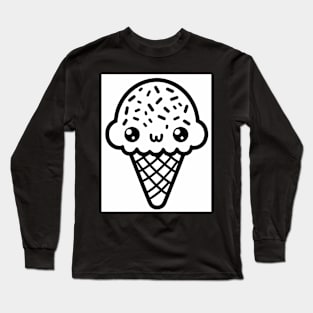 Ice Cream Cone With Sprinkles Long Sleeve T-Shirt